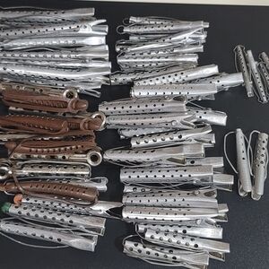 Lot 59 Vintage Hair Styling Clips Metal Curlers Goody Coif Tip Top Hollywood